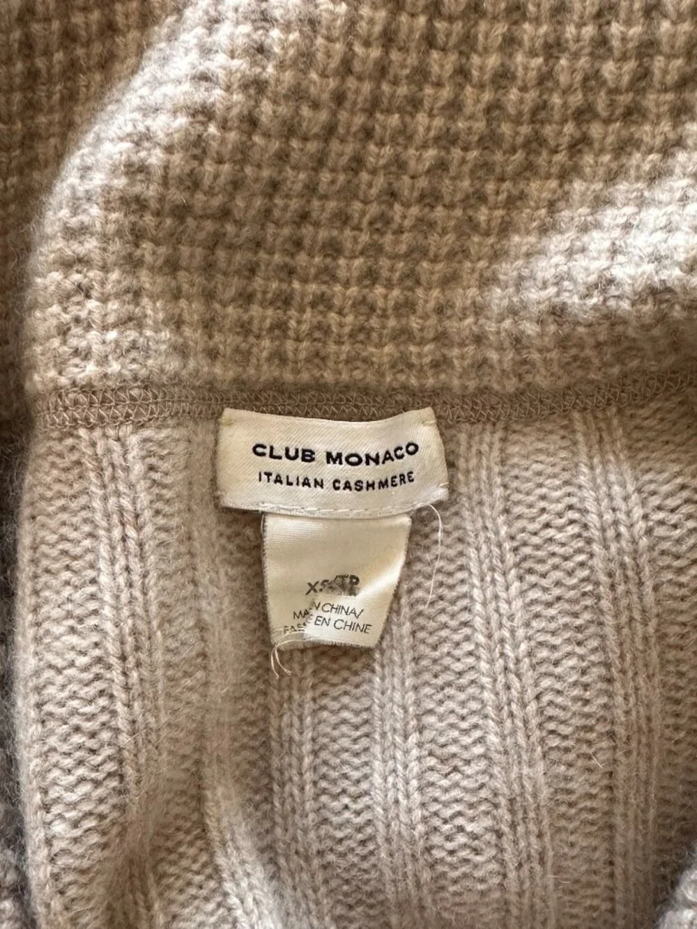Club Monaco Caramel 100% Cashmere Tunic - US Size 0